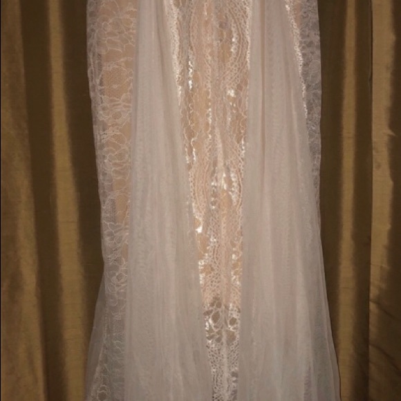 π°π»HPx7 ππ¨1 Large Left β οΈβ’ Bohemian Style Lace Wedding Dress - Picture 10 of 13